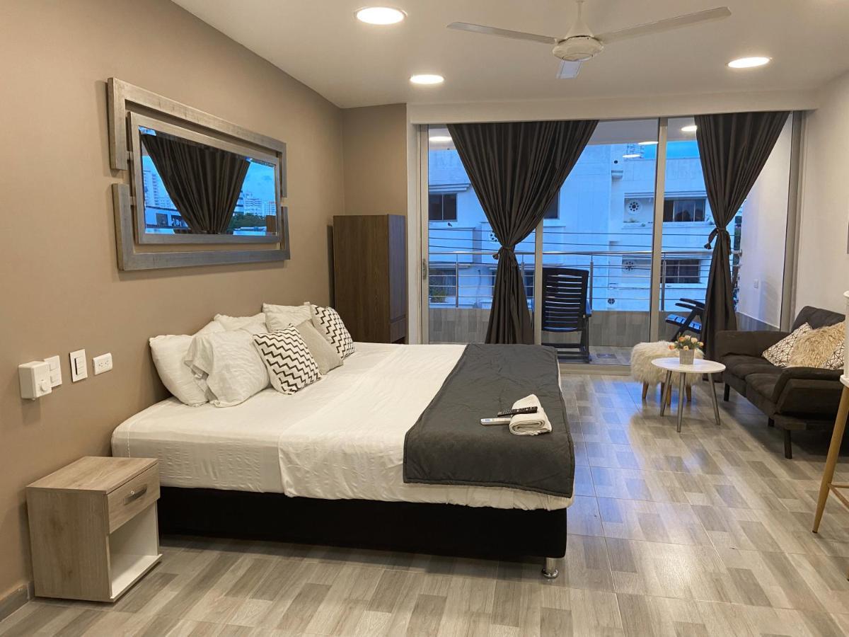 Aparta Estudio En El Edificio Bahia 79 Apartasuites Cartagena Екстер'єр фото